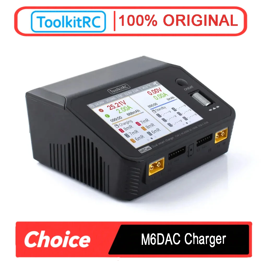 ToolkitRC M6DAC Caricabatterie - Toolkitrc M6Dac Smart Charger recensione e prezzo