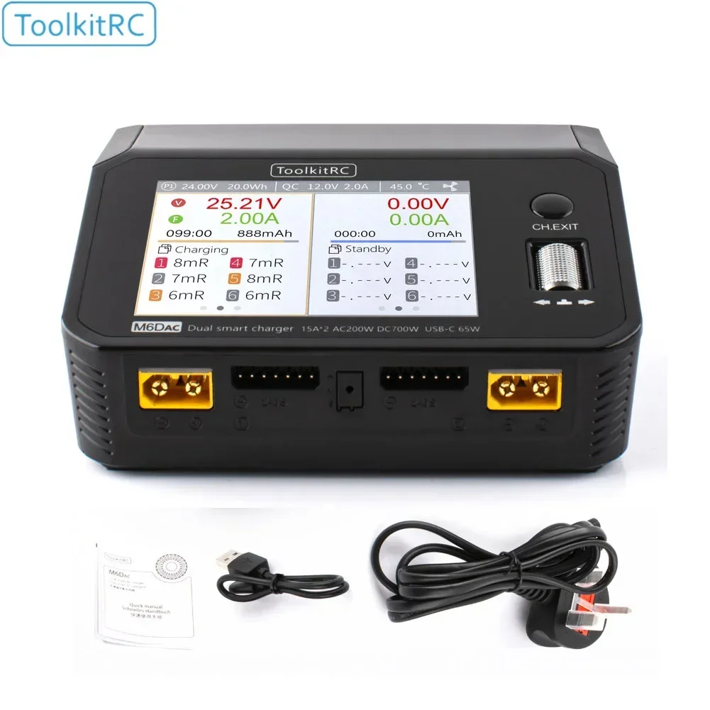 ToolkitRC M6DAC Caricabatterie - Toolkitrc M6Dac Smart Charger recensione e prezzo